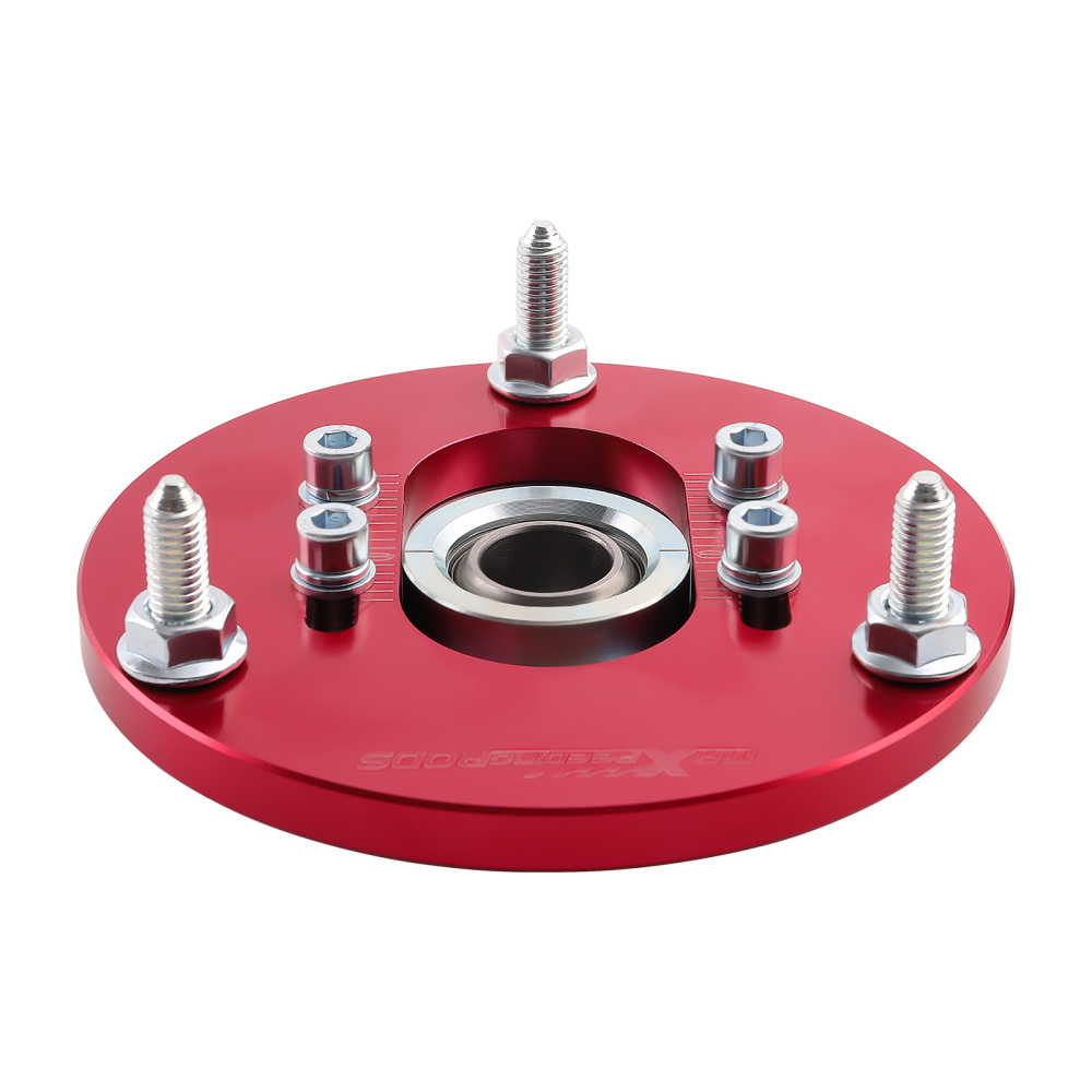 Compatible for BMW E46 98-05 316 320 323 325 328 M3 Front Red Camber Plate Top Upper Mount